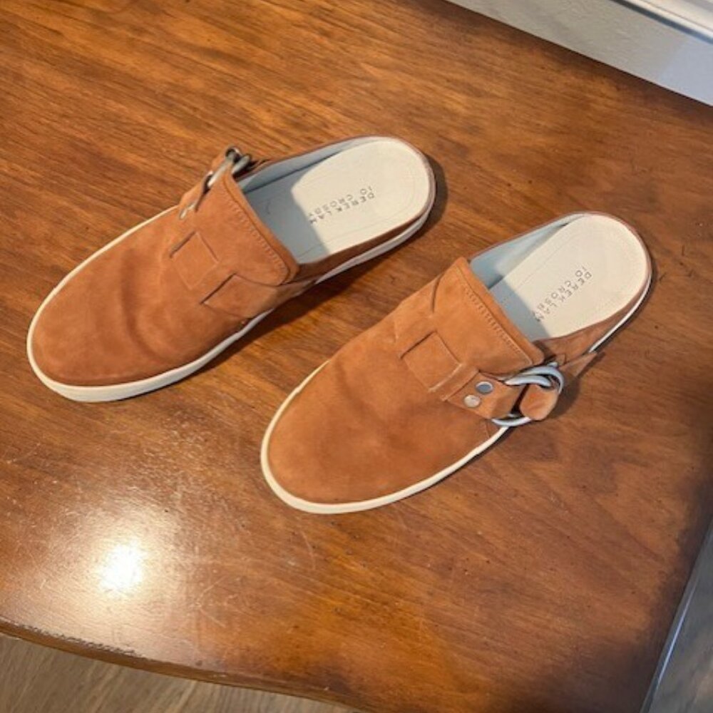 10 CROSBY DEREK LAM Leneya Rust Suede Mule Sneaker - Women's Size 9M